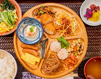 朝食取り分け一例