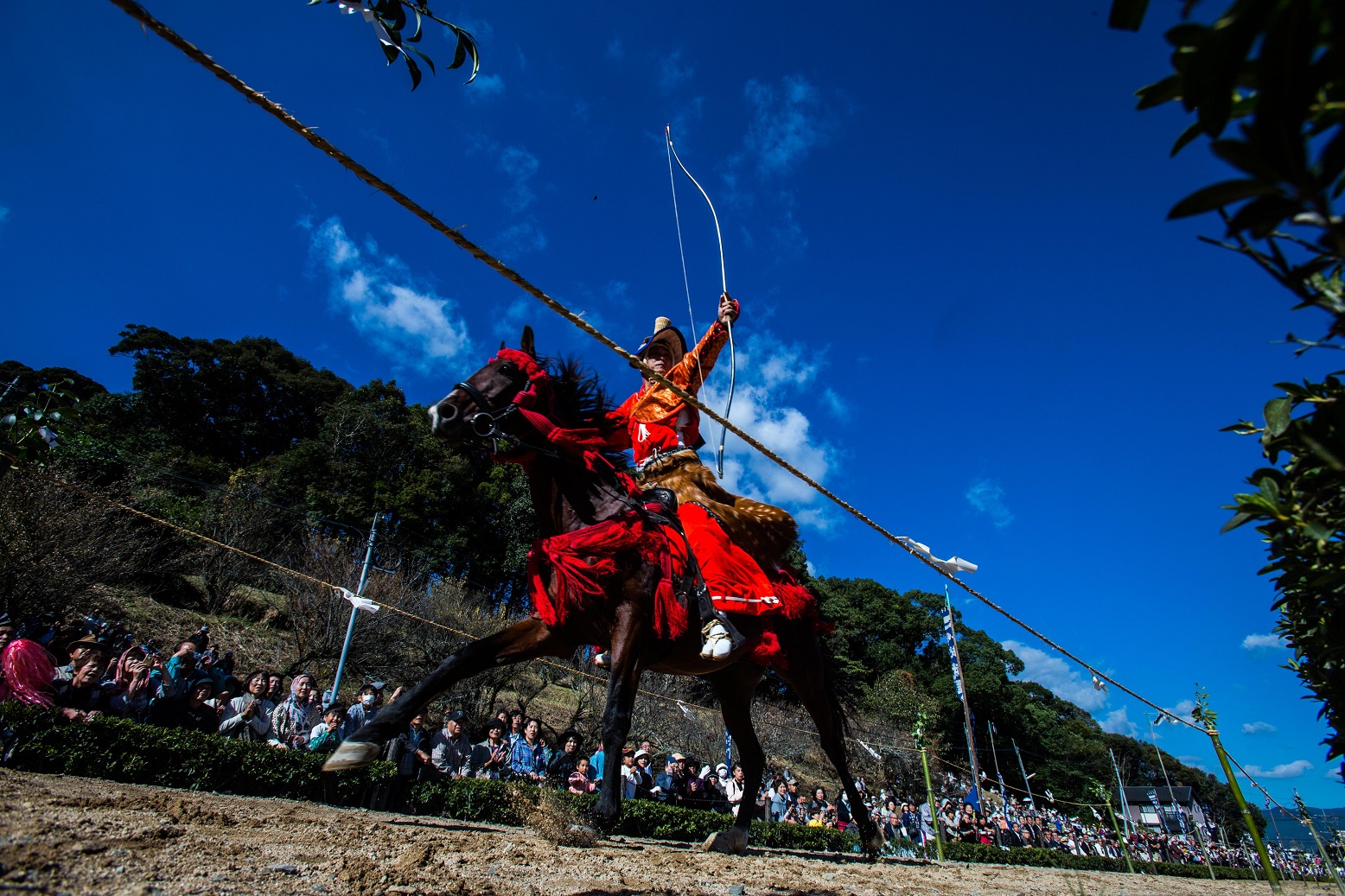 令和三年武雄温泉駅祭り　武雄の流鏑馬行事（縮小開催）