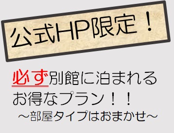 公式ホームページ限定のプラン販売中！